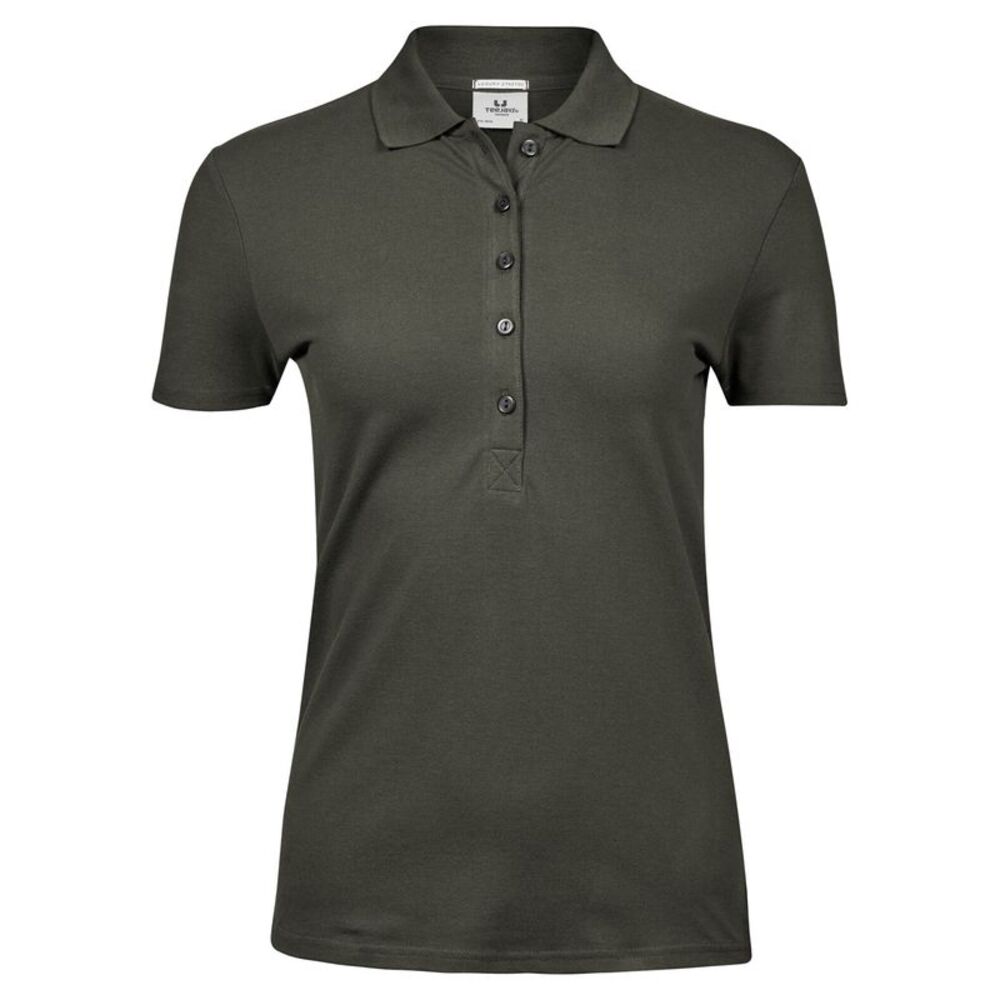Tee Jays Womens/Ladies Luxury Stretch Polo Shirt / Deep Green